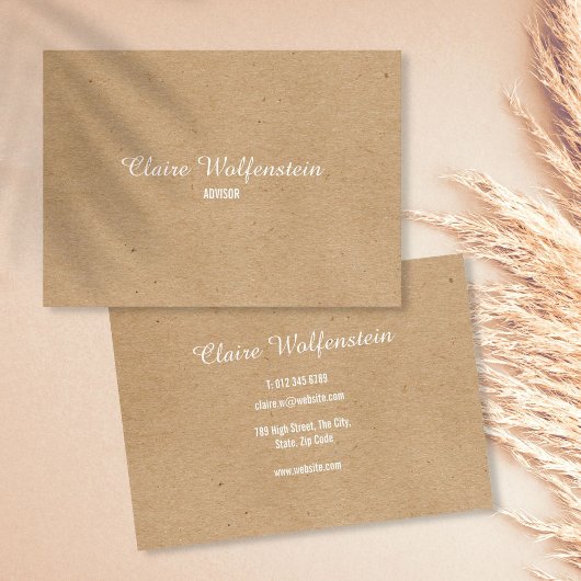 Minimalistische Kraft Modernes Beruflich Visitenkarte