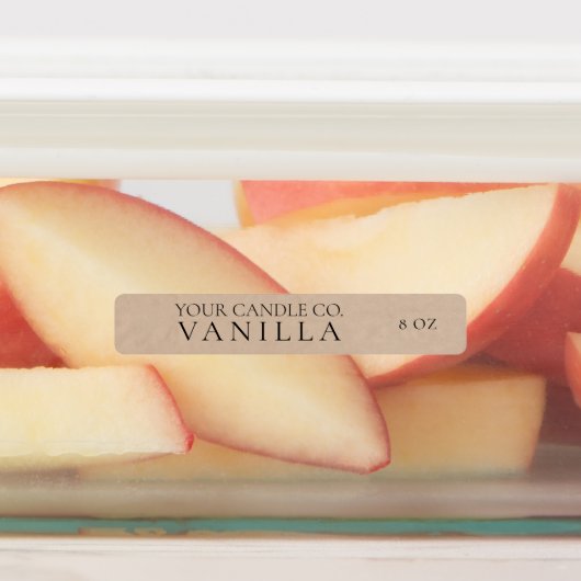 Minimalistische Kraft-Personalisiert-Kerze Etiketten (Befestigt)