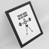 Minimalistische Krafttraining Motivierend Poster