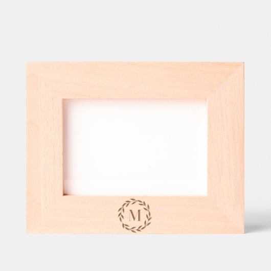 Minimalistische Krautfett-Monogramm Geätzte Rahmen (Vorderseite)