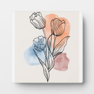 Minimalistische kreative Landschaft Fotoplatte