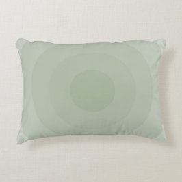 Minimalistische Kreislinie der Sage Green Dekokissen