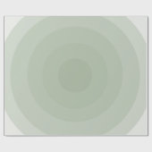 Minimalistische Kreislinie der Sage Green Geschenkpapier (Flach)