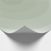 Minimalistische Kreislinie der Sage Green Geschenkpapier (Ecke)