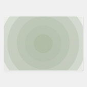 Minimalistische Kreislinie der Sage Green Geschenkpapier Set (Vorderseite 2)