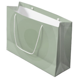 Minimalistische Kreislinie der Sage Green Große Geschenktüte