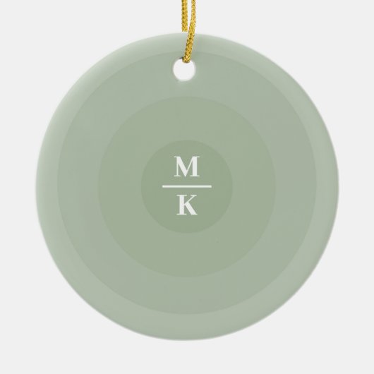 Minimalistische Kreislinie der Seite Keramik Ornament (Vorne)