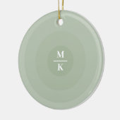 Minimalistische Kreislinie der Seite Keramik Ornament (Links)