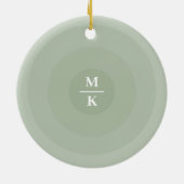 Minimalistische Kreislinie der Seite Keramik Ornament (Hinten)