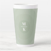 Minimalistische Kreislinie der Seite Milchtasse (Vorderseite)