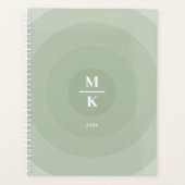 Minimalistische Kreislinie der Seite Planer (Vorderseite)