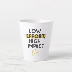 Minimalistische Krone "Wenig Aufwand, große Wirkun Milchtasse