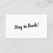 Minimalistische, kühne Typografie "We ve Moved" Ka Visitenkarte (Rückseite)