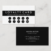 Minimalistische Kundenbindung Treuekarte (Vorne/Hinten)