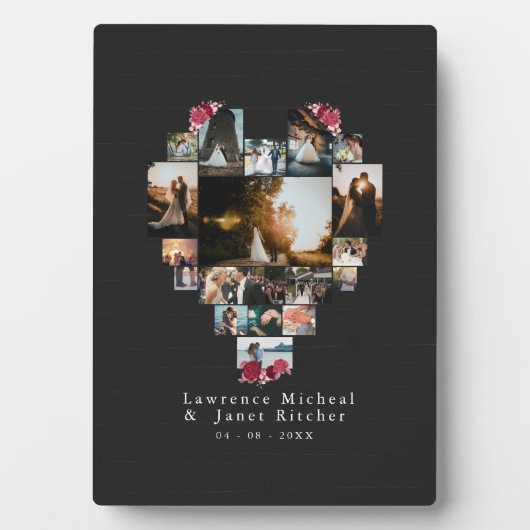 Minimalistische kundenspezifische Geschenke 18 her Fotoplatte (Vorderseite)