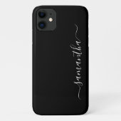 Minimalistische kundenspezifische Kalligrafie Mode Case-Mate iPhone Hülle (Rückseite)