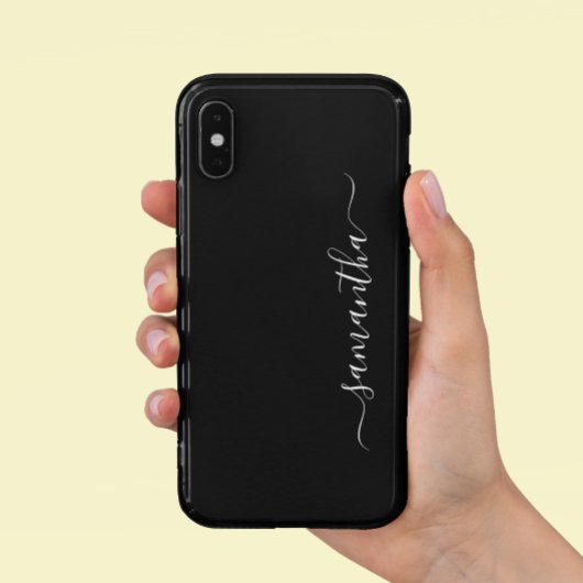 Minimalistische kundenspezifische Kalligrafie Mode Case-Mate iPhone Hülle