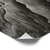 Minimalistische Kunst der Berglinie Poster (Ecke)