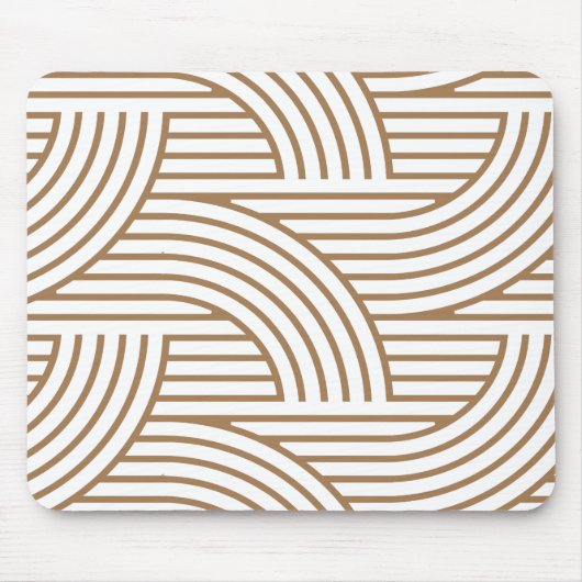 Minimalistische Kunst des Mitteljahrhunderts Mousepad (Vorne)