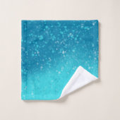 Minimalistische Kunst: Gebrochenes Eis Badhandtuch Set (Waschlappen)