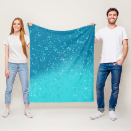 Minimalistische Kunst: Gebrochenes Eis Fleecedecke