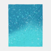 Minimalistische Kunst: Gebrochenes Eis Fleecedecke (Vorderseite)