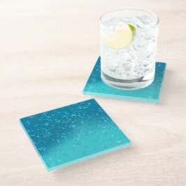 Minimalistische Kunst: Gebrochenes Eis Glasuntersetzer