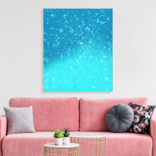 Minimalistische Kunst: Gebrochenes Eis Leinwanddruck