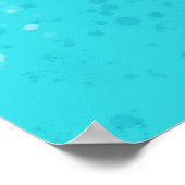 Minimalistische Kunst: Gebrochenes Eis Poster (Ecke)
