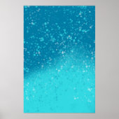Minimalistische Kunst: Gebrochenes Eis Poster (Vorne)