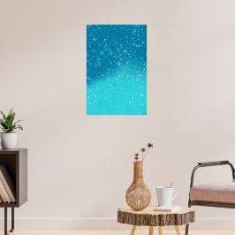 Minimalistische Kunst: Gebrochenes Eis Poster