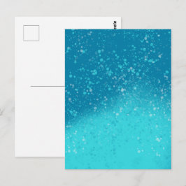 Minimalistische Kunst: Gebrochenes Eis Postkarte