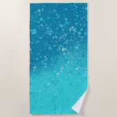 Minimalistische Kunst: Gebrochenes Eis Strandtuch (Vorderseite)