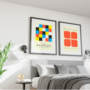 Minimalistische Kunst im Bauhaus-Stil für das Schl Poster