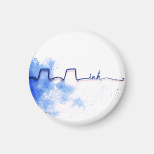 Minimalistische Kunst Inh.   Inhalationstherapeut  Magnet