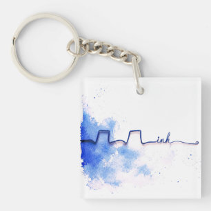 Minimalistische Kunst Inh. Inhalationstherapeut Schlüsselanhänger