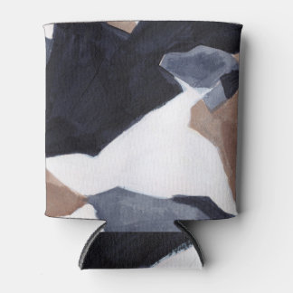 Minimalistische Kunst: kreatives Maldesign. Dosenkühler