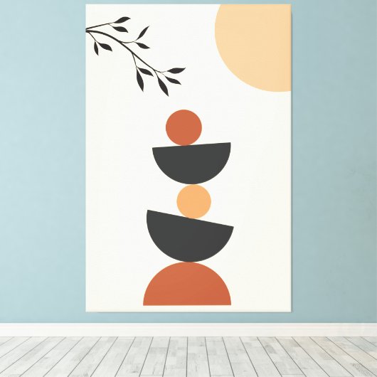 Minimalistische Kunst Leinwanddruck (Insitu (Holzboden))