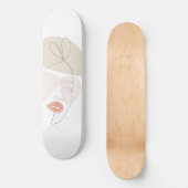 Minimalistische Kunst Skateboard (Vorderseite)