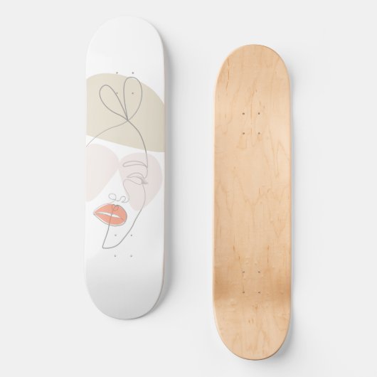 Minimalistische Kunst Skateboard (Vorderseite)