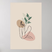 Minimalistische Kunstdruckerei, Silhouette Poster (Vorne)