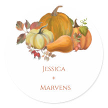 Minimalistische Kürbishochzeit