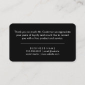 Minimalistische Kurve / Danke Rabattkarte (Rückseite)