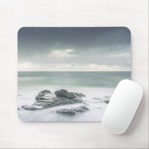 Minimalistische Küstenlandschaftsfoto Mousepad