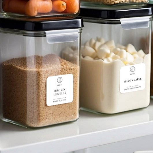 Minimalistische Labels für die Verwaltung von Logo