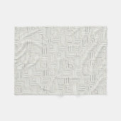 Minimalistische Labyrinth-Linien-Decke Fleecedecke (Vorderseite (Horizontal))