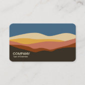 Minimalistische Landschaft 170723 v2 Visitenkarte (Vorderseite)
