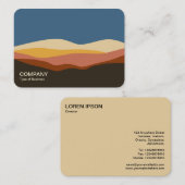 Minimalistische Landschaft 170723 v2 Visitenkarte (Vorne/Hinten)