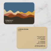 Minimalistische Landschaft 170723 Visitenkarte (Vorne/Hinten)