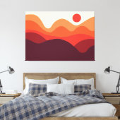 Minimalistische Landschaft 190821(01) Leinwanddruck (Insitu (Schlafzimmer))